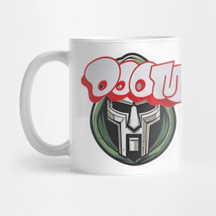 MF DOOM Mask and Logo Mug